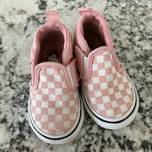 Toddler Slip-On Pink Checkerboard Vans